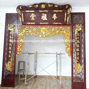 Bộ Hoành Phi Câu Đối Sơn Giả Cổ Mã 08